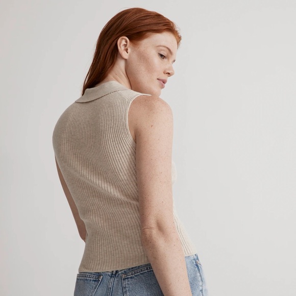 Madewell Owen Polo Sweater Tank - Picture 6 of 7